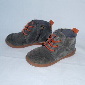 Ugg Toddler Daine Sneaker Chukka Suede Boots Gray Zip Up Size 9 Shoes